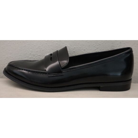 Banana Republic Factory 860537-001 Women's Sz 7 Black Leather Loafers - Picture 9 of 15